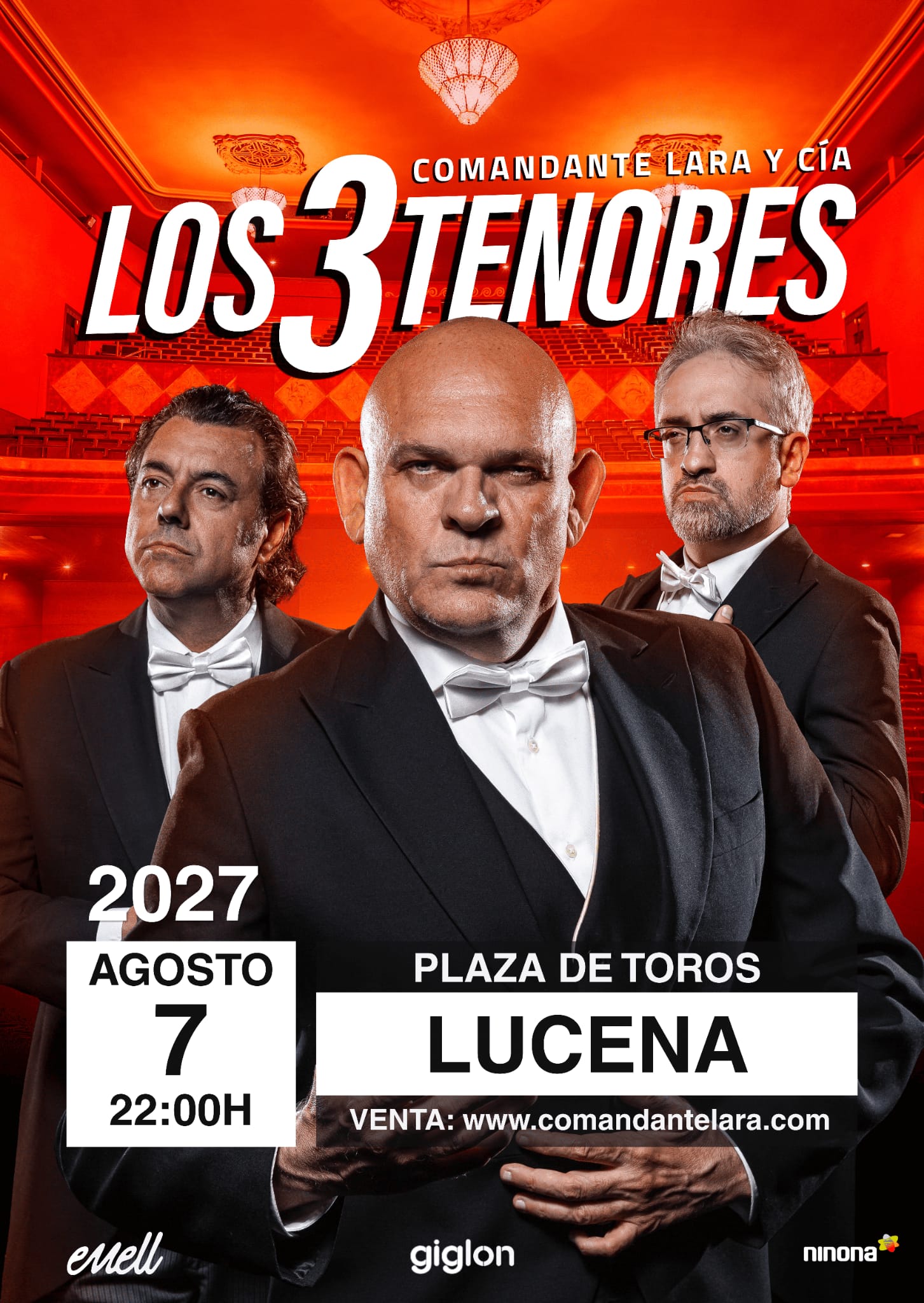Comandante Lara y Cía · Los 3 Tenores · Lucena